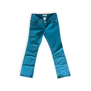 Z Cavaricci green blue jeans pants junior size 1 small style 61-7915